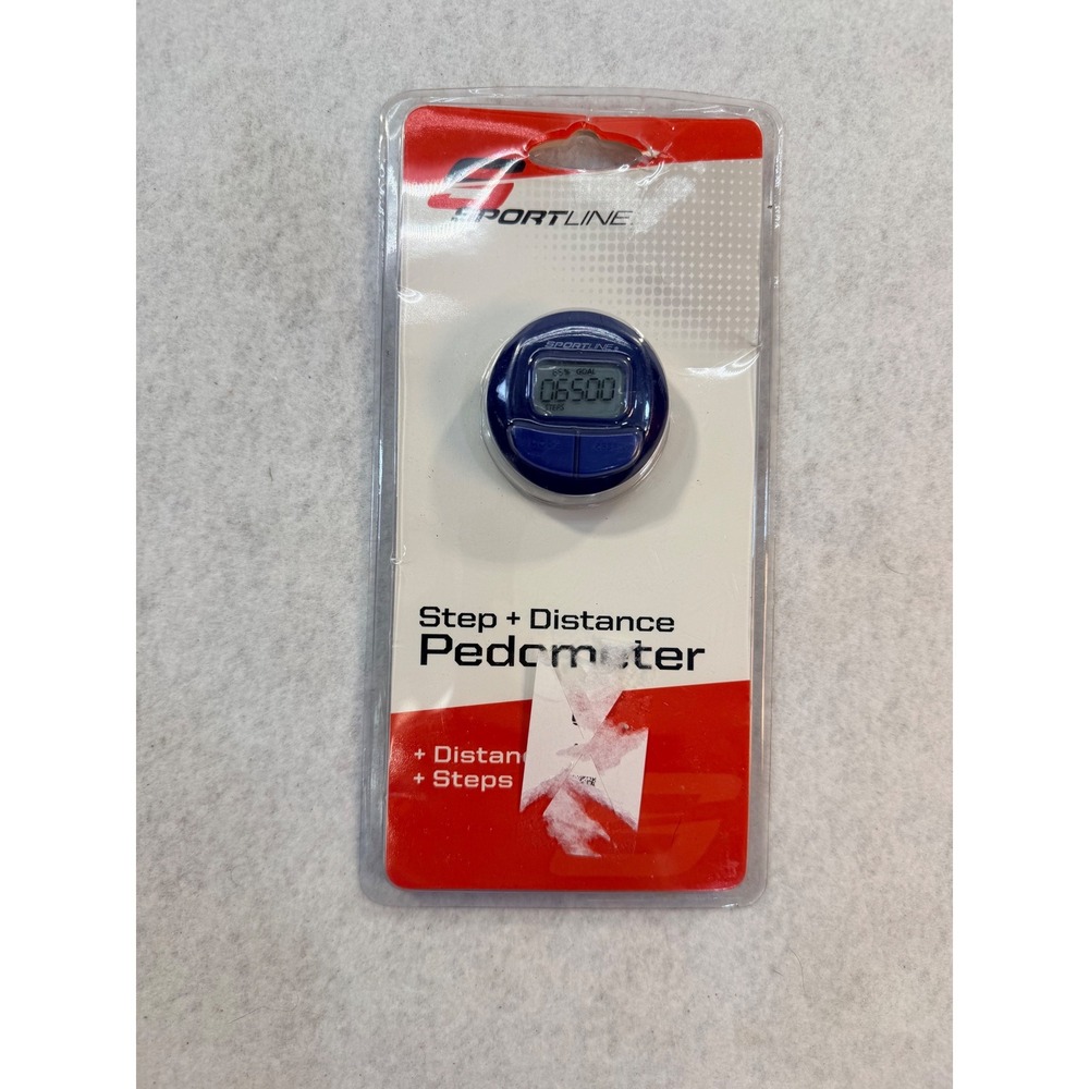 Sportline‎ Step + Distance Pedometer Blue Digital Activity Tracker SB1061BL NEW